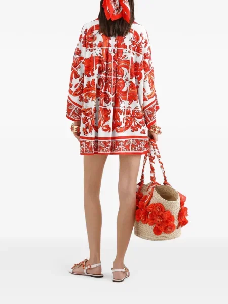 Cămașă Dolce & Gabbana cu imagine alb