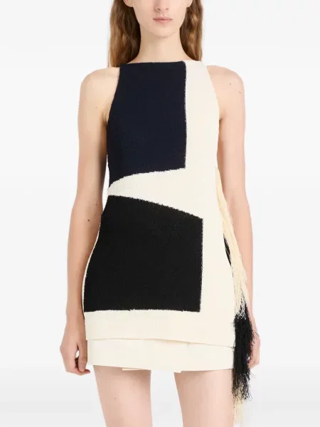 Top Proenza Schouler cu franjuri tricotate