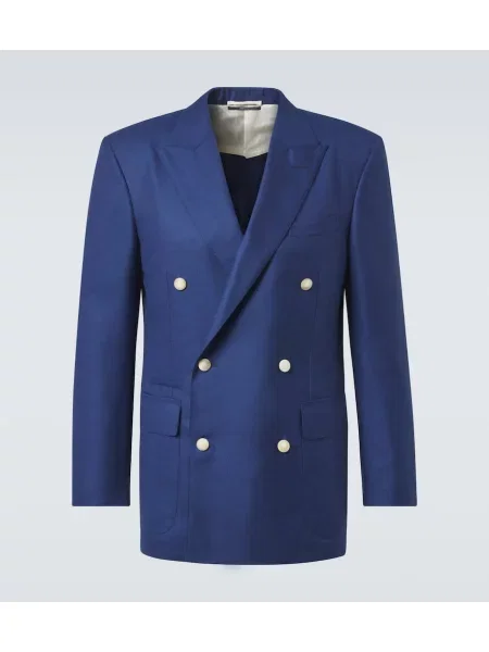 Sacou Dunhill din cașmir albastru