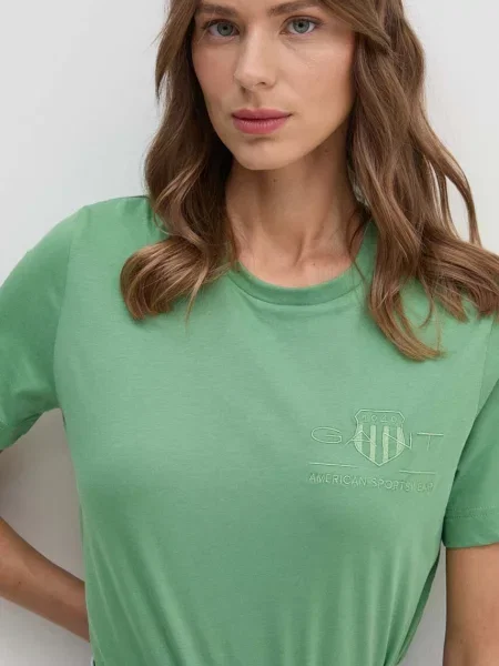 Тениска Gant зелено