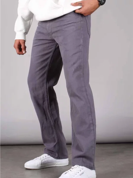 Blugi drepți Madmext gri