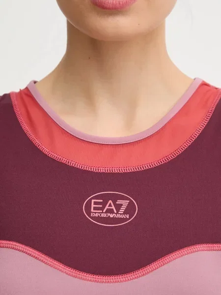Спортивный топ Ea7 Emporio Armani розовый