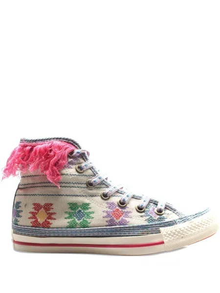 Sneakerși Converse Chuck Taylor All Star cu dungi cu franjuri din țesătură twill negru