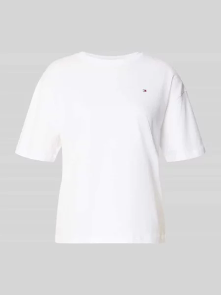 Góra od piżamy o kroju relaxed fit z czystej bawełny Tommy Hilfiger biała