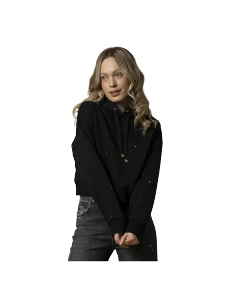 Bluza z kapturem Kocca z kapturem elegancka czarna