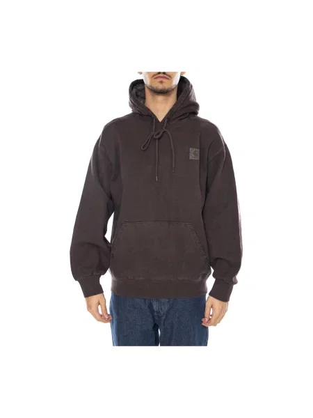 Bluza z kapturem Carhartt Wip z kapturem brązowa