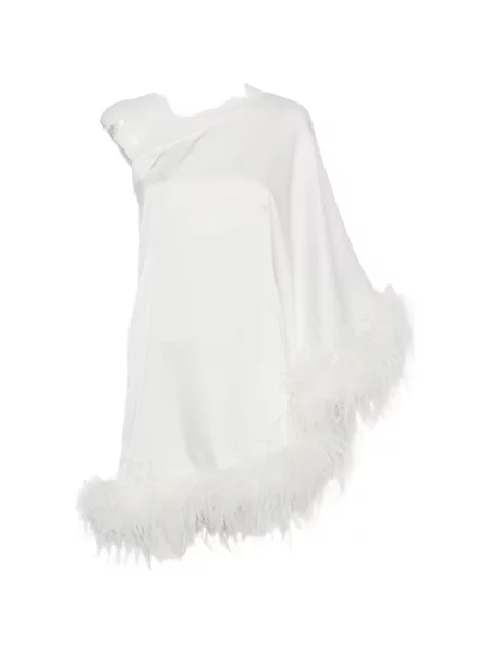 Sukienka mini Alessandro Legora w piórka biała