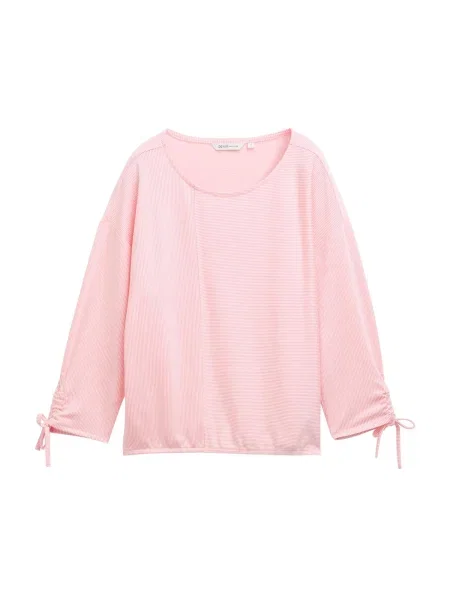 TOM TAILOR DENIM Majica roza bijela