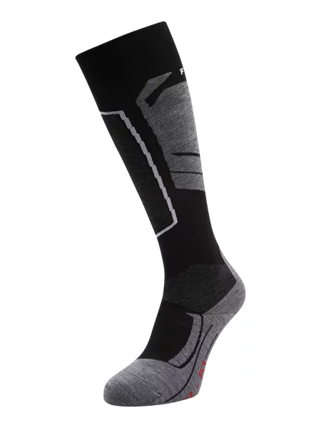 FALKE Șosete sport gri deschis / negru alb