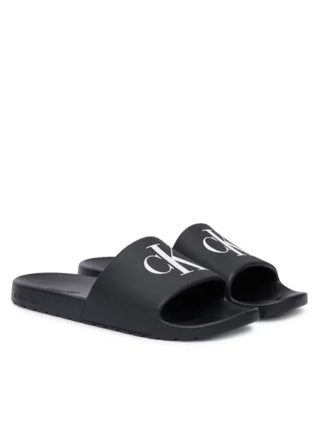 Calvin Klein Natikači 3 Slide Molded Eva črna