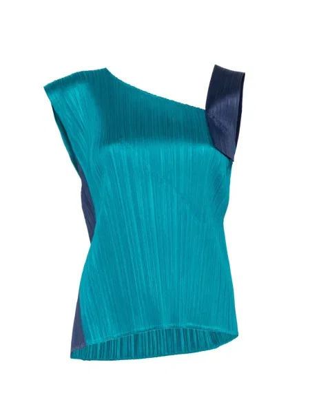 Top Pleats Please Issey Miyake plisat verde