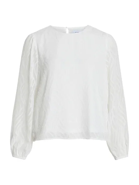 VILA Bluză VIMIKA' alb