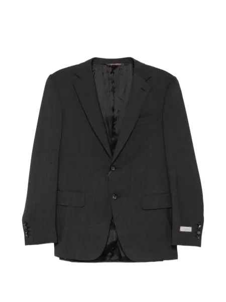 Costum Canali de lână în carouri albastru