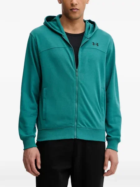 Суичър с качулка Under Armour бродиран зелено