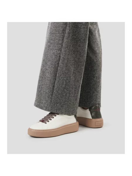 Sneakersy Alexander Smith skórzane białe