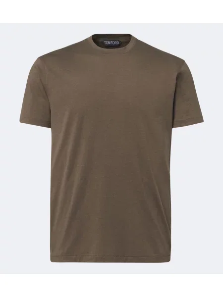 Tricou Tom Ford din jerseu verde