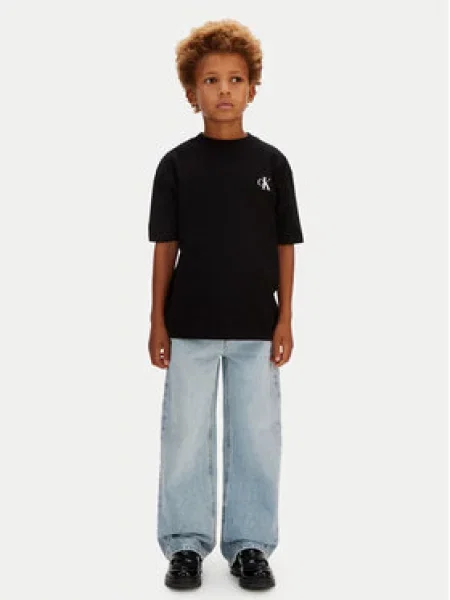 Dětské tričko Calvin Klein Jeans černé