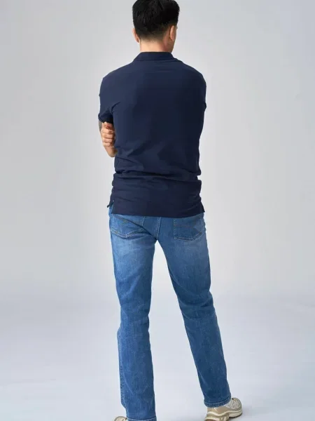 TEESHOPPEN Cămașă Muscle Polo bleumarin