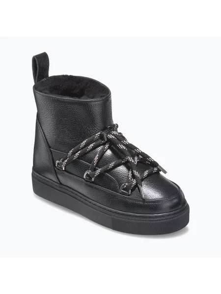 Ghete pentru femei INUIKII Full Leather Gloss black negru