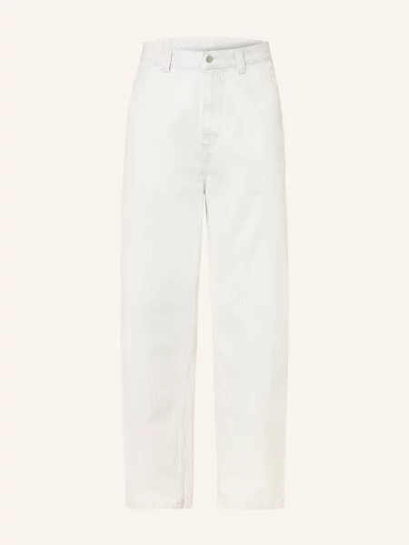 Carhartt Wip Cargové Kalhoty Mercer Single Knee Pant Loose Fit krémová šedá