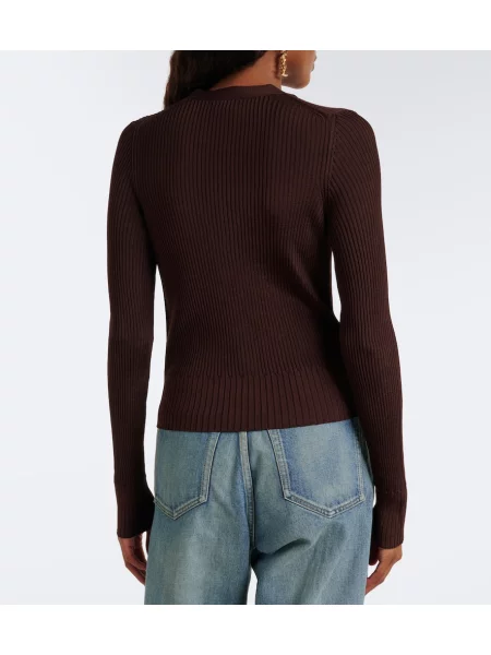 Cardigan Saint Laurent tricotate maro