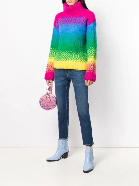Decupat blugi Dsquared2 cu autograf albastru
