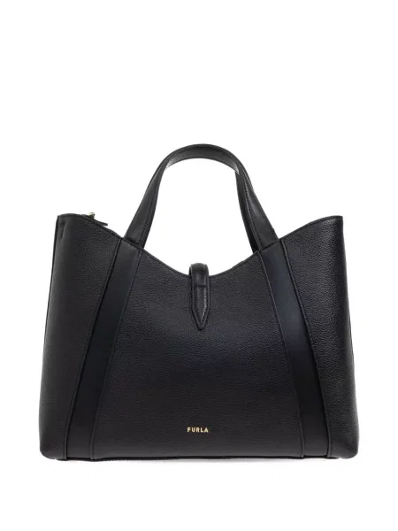 Geanta de piele Furla din piele negru