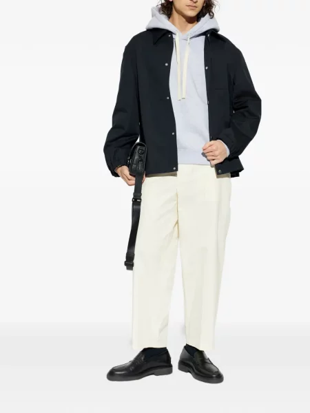 Hanorac cu glugă Jil Sander gri