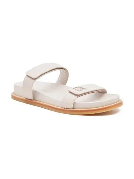 Emporio Armani De piele șlapi gri