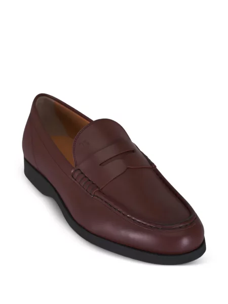 Kožne loaferice Tod's smeđa