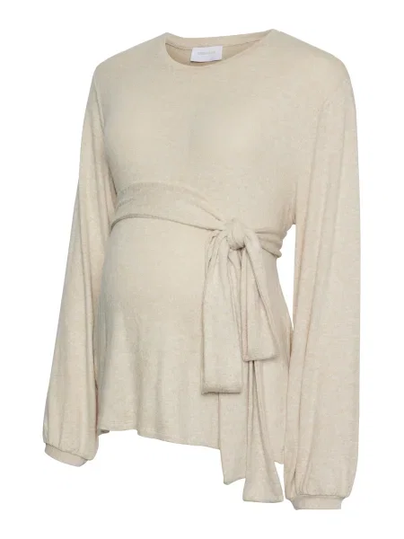 MAMALICIOUS Majica MLALICE VITA' bež