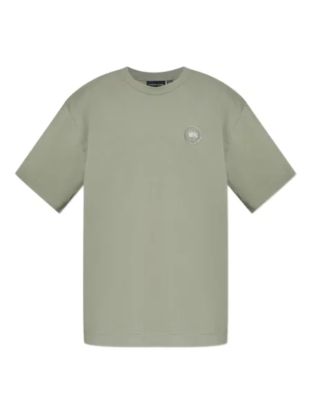 Tricou Canada Goose cu broderie verde