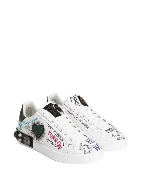 Sneakerși Dolce & Gabbana Portofino alb