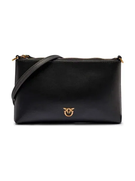 Rucsac Pinko fără toc din piele negru
