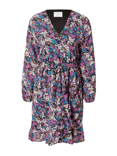 SISTERS POINT Rochie NEW GRETO / azur / crem / fucsia / roșu ruginiu negru