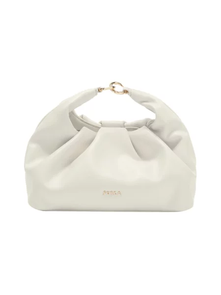 Furla torebka crossbody skórzana Delia Mini Shoulder beżowa