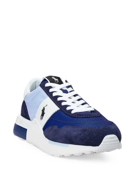 Bőr futó masnis sneaker Polo Ralph Lauren piros