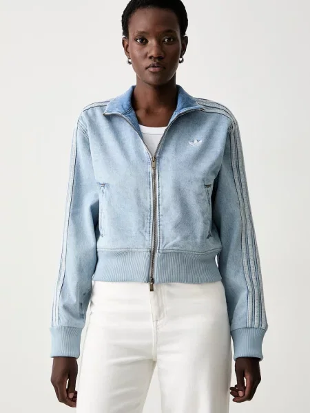 Adidas Originals prijelazna jakna za žene traper Firebird plava