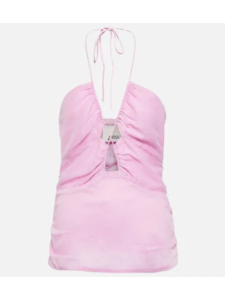Top Isabel Marant de mătase cu imagine