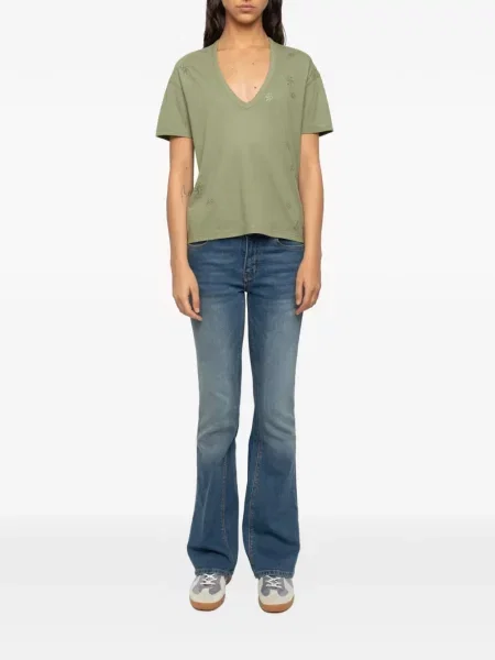 Scurt tricou Zadig&voltaire verde