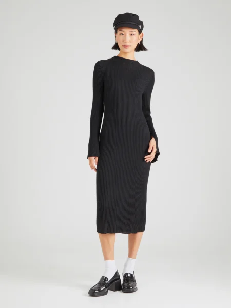 Lindex Rochie tricotat Ally' negru