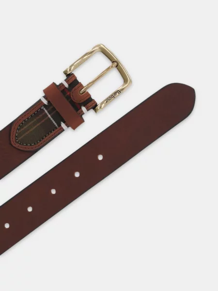 Barbour curea de piele barbati maro