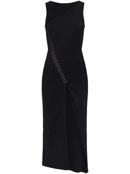 Rochie midi Mm6 Maison Margiela până la genunchi de costum negru