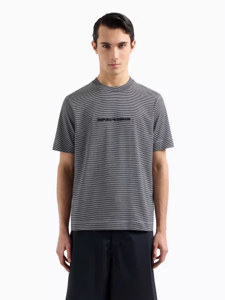 Футболка Emporio Armani білий/синій біла