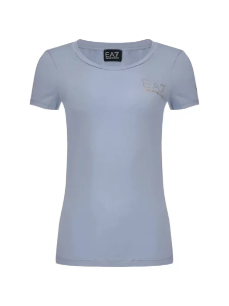 Stras tricou Ea7 Emporio Armani albastru