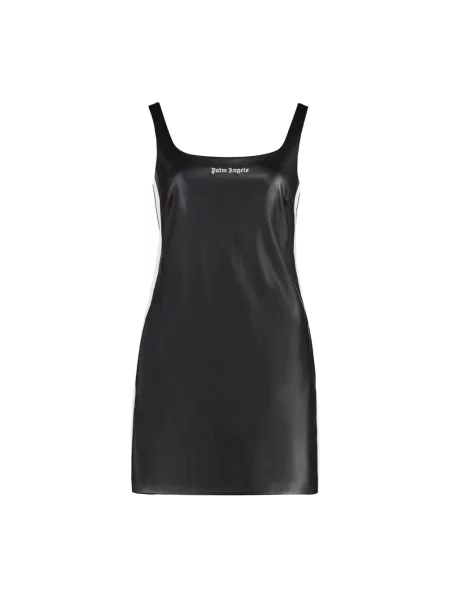 Sukienka Palm Angels skórzana do biegania garniturowa czarna