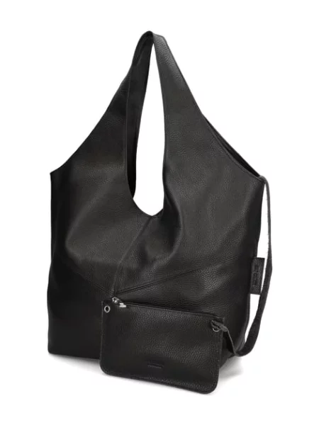 Pat Calvin Glattleder Shopper černá