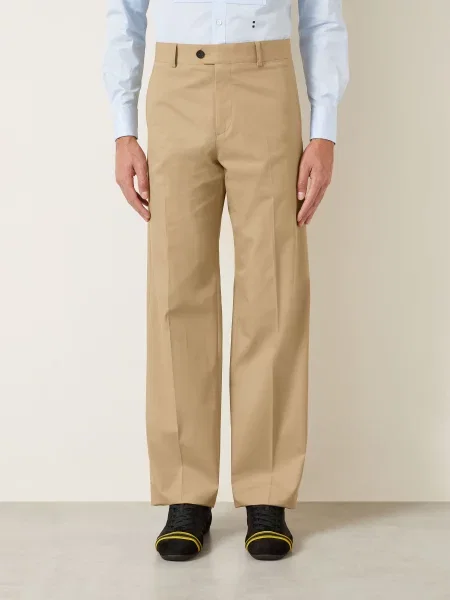 Fendi Chinosy O Regularnym Kroju beige beżowe