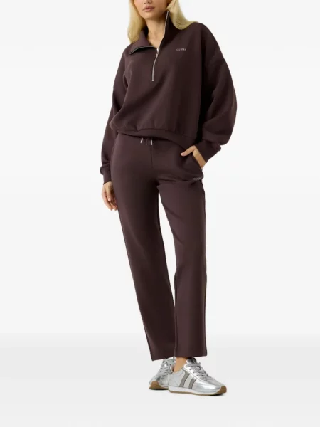 Pantaloni Guess cu imagine alergare maro