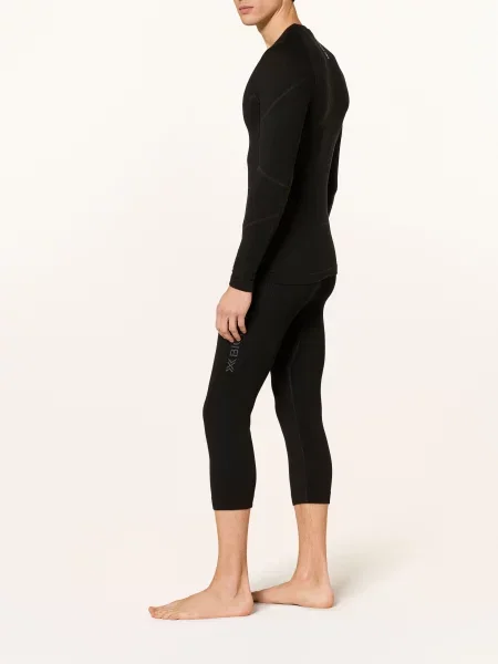 X-Bionic Funkční Kalhoty Mightywool S Merino Vlnou A Zkrácenou Délkou Nohavic / tmavě šedá černá